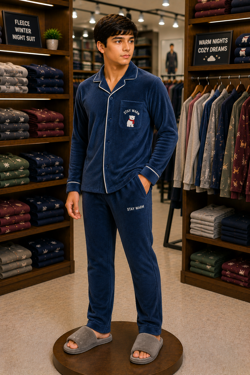 Fleece Winter Nightwear