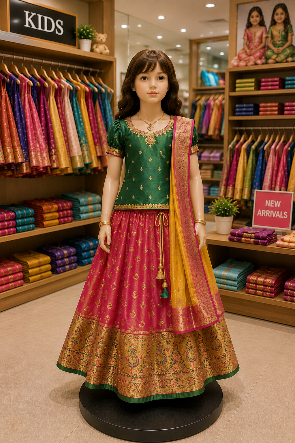 Art Silk Pavadai Set