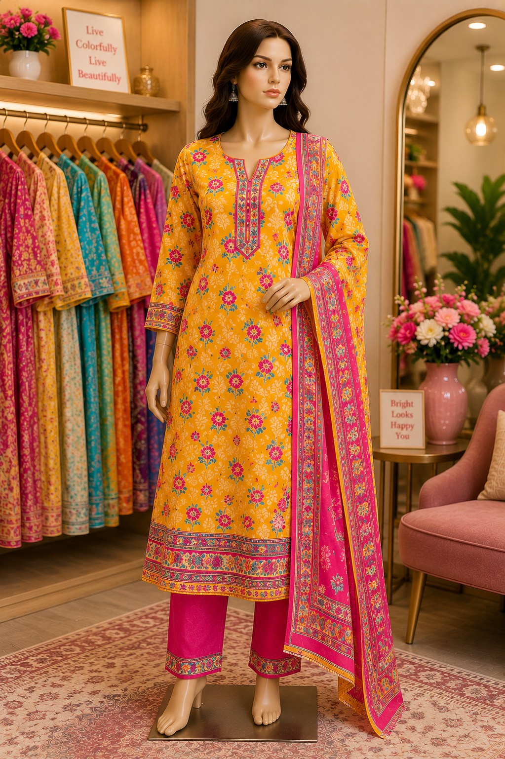 A-Line Printed Kurti