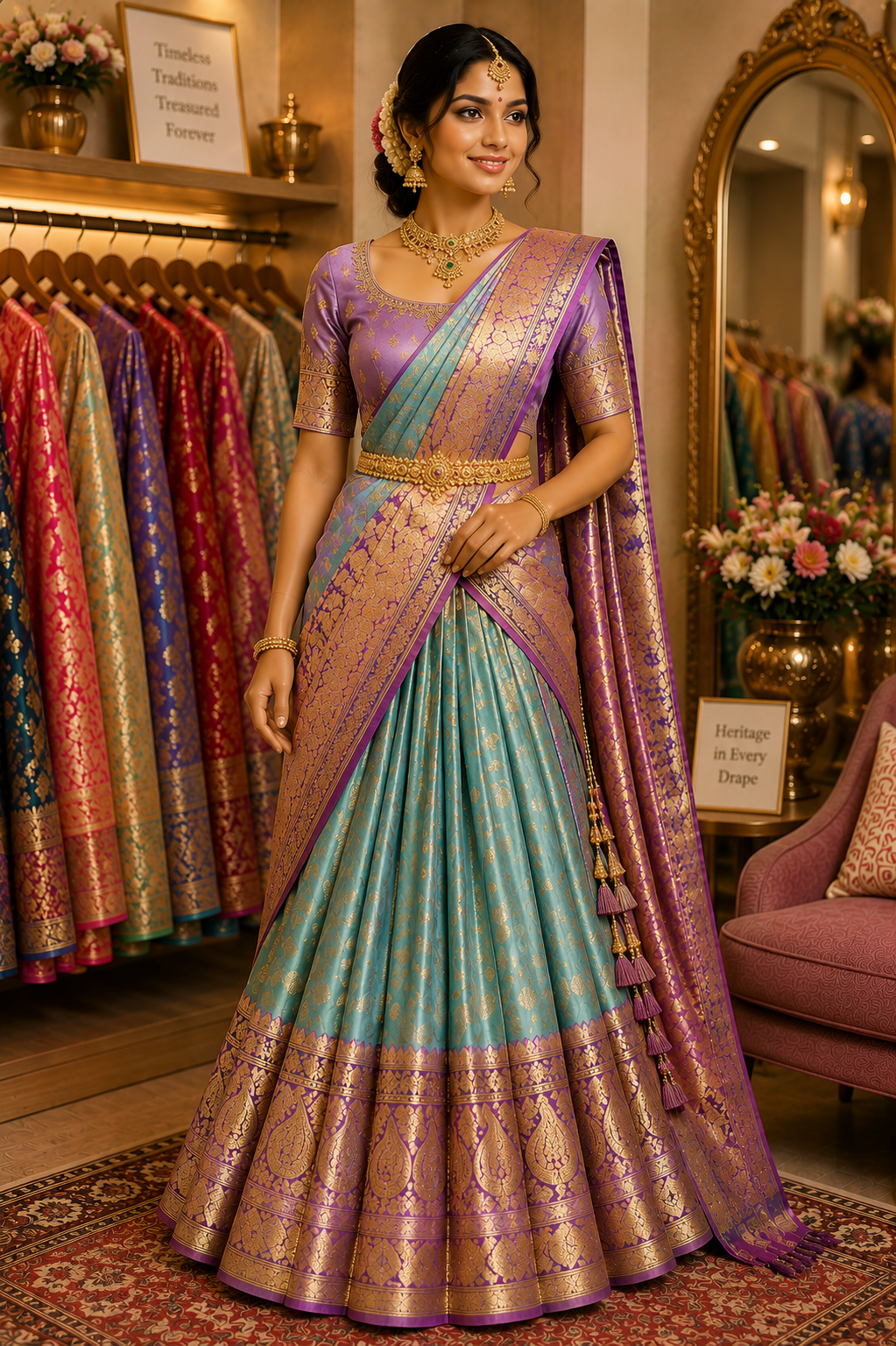 Bridal Half Saree
