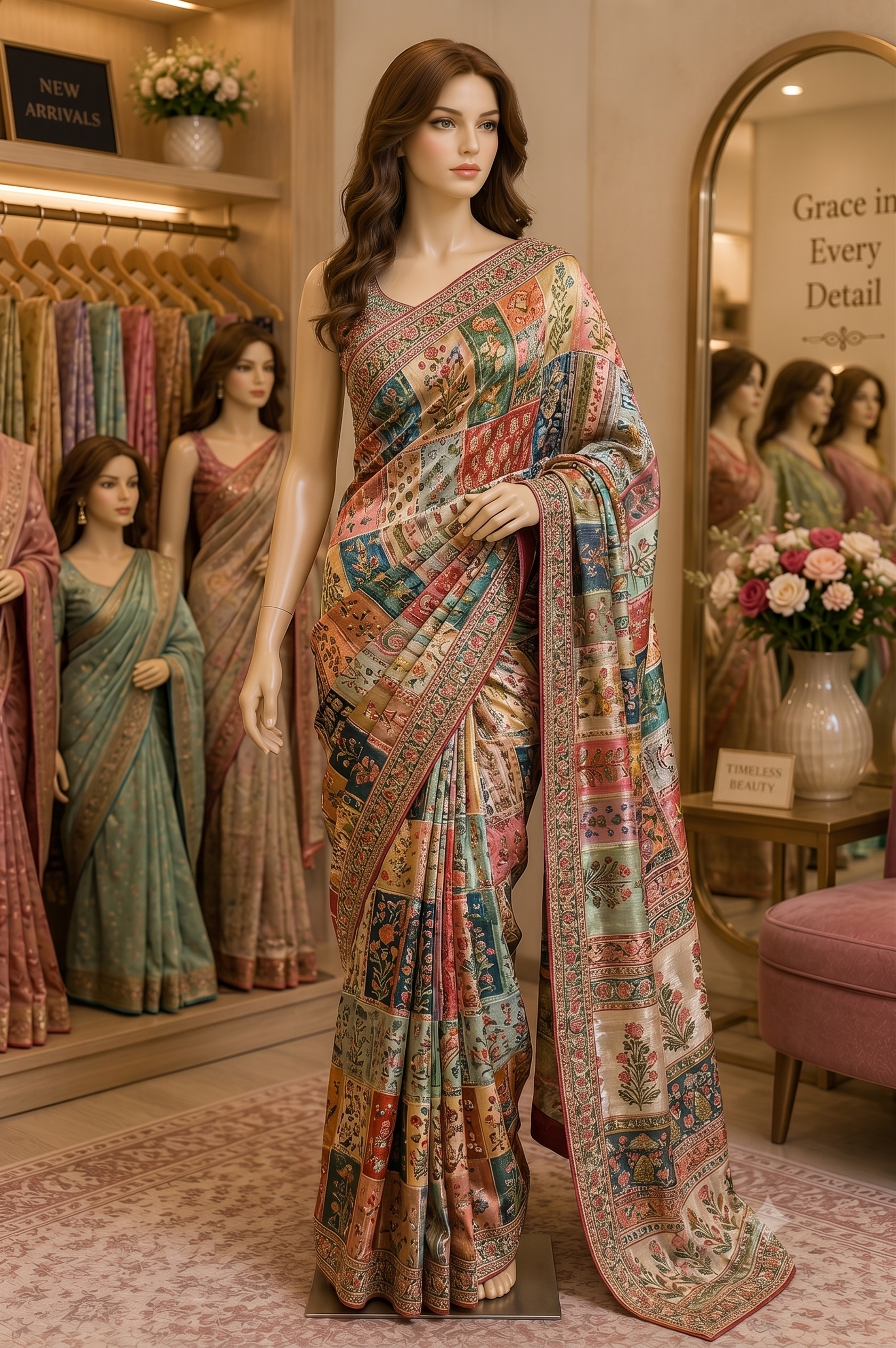 Synthetic Saree